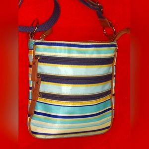 Gal striped shoulder purse